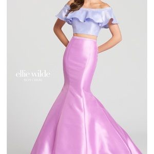 Ellie Wilde Two-Toned Prom Dress